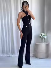 Sleeveless Backless 2-Piece Set